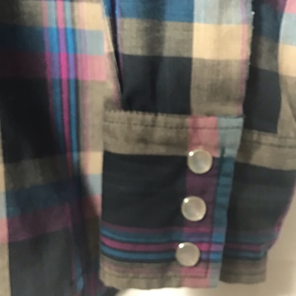 Vintage Western Pearl Snap Plaid Rodeo Shirt - Picture 5 of 8